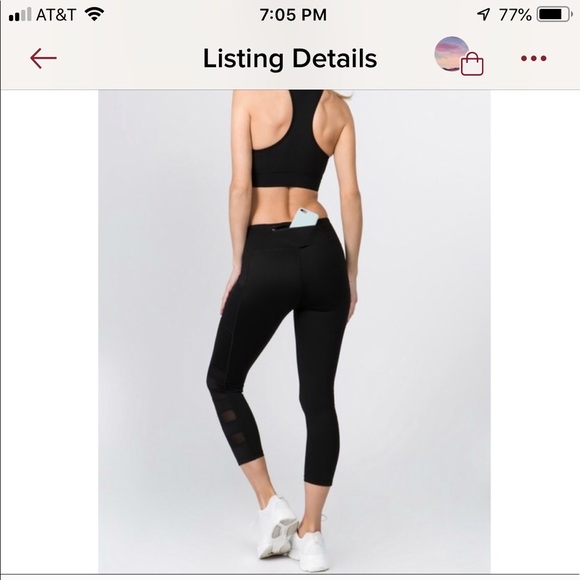 💪🏽MUST HAVE💪🏽 High Waist Mesh Detail Leggings - Picture 4 of 5